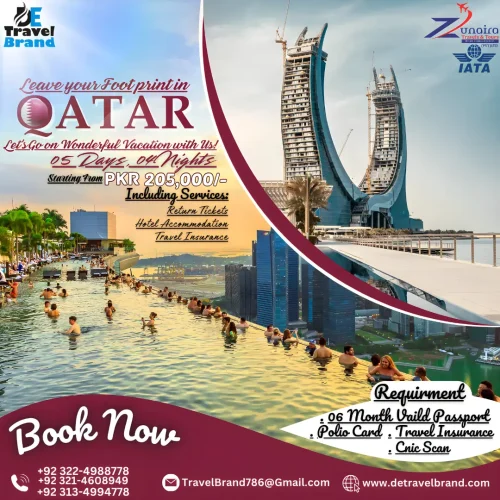 White Pastel Grey And Dusty Blue Blob Lets Visit Qatar Instagram Post